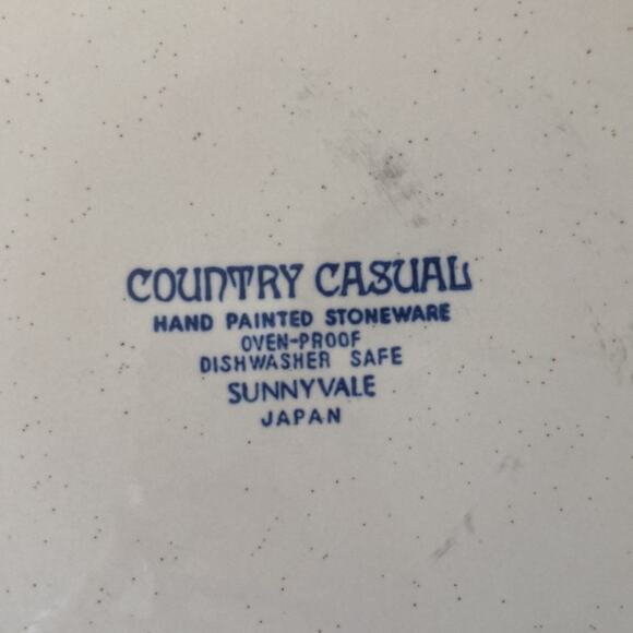 Vintage Country Casual 12” Round Serving Platter - Picture 8 of 9